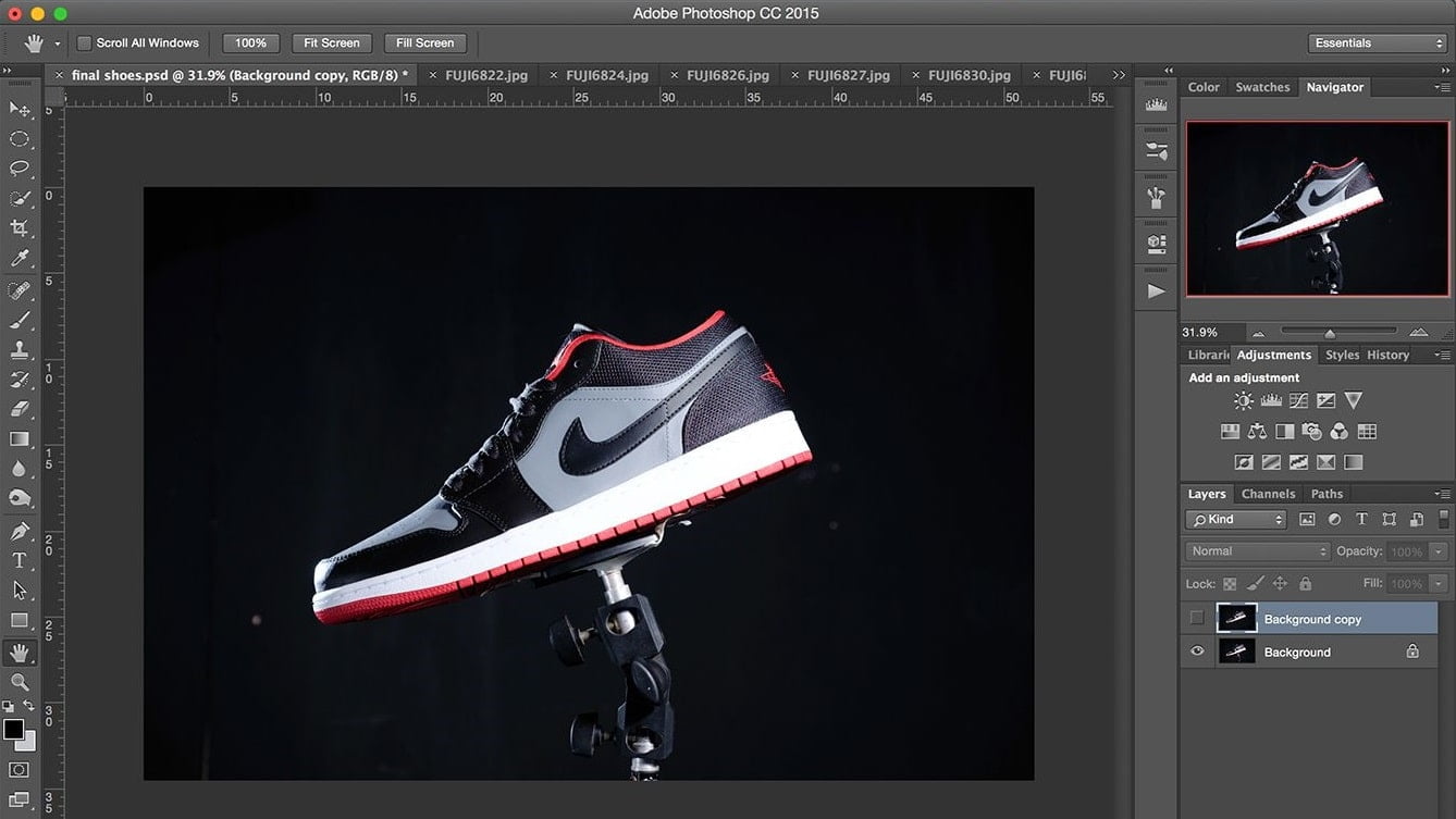 shoe photo editing service
