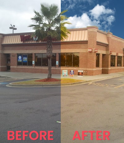 real estate photo editing before after