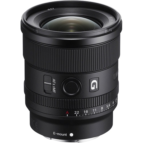 Sony FE 20mm F1.8 G Full-Frame Large-Aperture Ultra-Wide-Angle G Lens, Model SEL20F18G