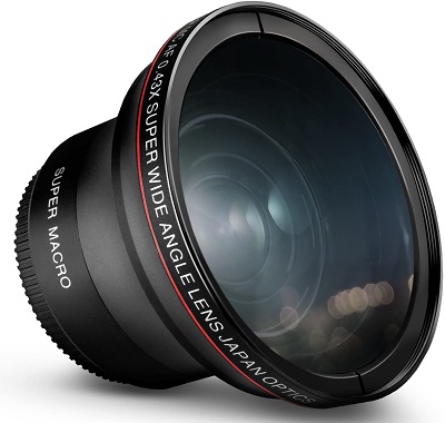 52MM 0.43x Altura Photo Professional HD Wide Angle Lens (wMacro Portion) for Nikon