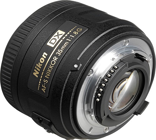 Nikon AF-S DX NIKKOR 35mm f1.8G Lens with Auto Focus for Nikon DSLR Cameras, 2183, Black