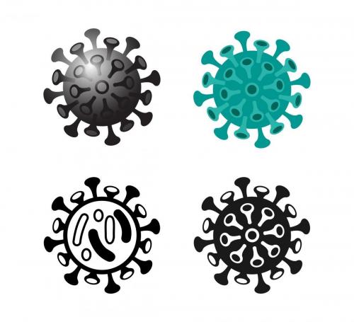 Coronavirus icon vector